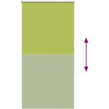 Rolo zavjesa za zamračivanje, zeleno lišće, 70x130 cm, širina tkanine 65,7 cm, poliester | Shoptok.si