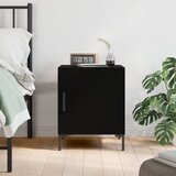 vidaXL Noćni ormarić crni 40 x 40 x 50 cm od konstruiranog drva Cijene