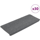 vidaXL Samolepilne preproge za stopnice 30 kosov sive 65x24,5x3,5 cm Cene