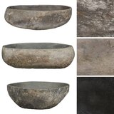 Maison Chic Umivalnik - Kopalna umivalnik - Lavabo iz rečnega kamna ovalen (45-53)x(34-41) cm, (21669682) Cene