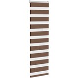 Zebra zavjesa smeđa 45x150 cm širina tkanine 40,9 cm poliester | Shoptok.si