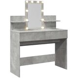  Toaletni stolić s LED svjetlima siva boja betona 100x40x130 cm | Eponuda.ba