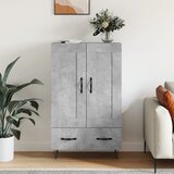 vidaXL Visoka komoda boja betona 69 5 x 31 x 115 cm konstruirano drvo Cijene