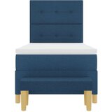  Krevet s oprugama s madracem i klupom plavi 80x200 cm tkanina | shoptok.hr