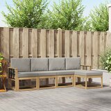  Set vanjskih sofa 5 pcs Bijela i svjetlosiva | Eponuda.ba