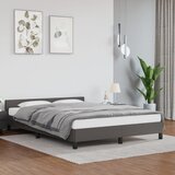 vidaXL Okvir za krevet s uzglavljem sivi 140x200 cm od umjetne kože Cijene