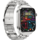 INF Pametna ura s kovinsko zapestnico EKG, srčni utrip, krvni tlak, spanje, pedometer Silver, (21353711) | Shoptok.si
