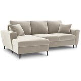 Cosmopolitan Design Bež baršunasti sklopiva/s prostorom za odlaganje kutna garnitura (s lijevim kutom/s ležaljkom) Kyoto – | shoptok.hr