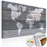  Slika na plutenoj podlozi - Grey Earth [Cork Map] 120x80 Cijene