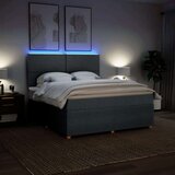  Okvir kreveta s oprugama i madrac svjetlosivi 180x200cm tkanina | shoptok.hr