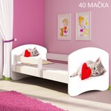  Otroška postelja ACMA z motivom, stranska bela 160x80 cm 40 Mačka | Shoptok.si