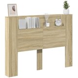  Krevetna ploča s LED-om s policom Sonoma 140 x 16,5 x 103,5 cm | Eponuda.com