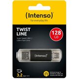 Intenso USB Flash drive 128GB, USB 3.2, USB-C, USB-A, Twist Line - USB3.2-128GB/Twist Line | shoptok.hr