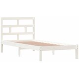  Okvir za krevet od masivne borovine bijeli 90 x 200 cm | shoptok.hr