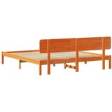  Krevetna konstrukcija s uzglavljem Vosak smeđa 180 x 200 cm | shoptok.hr