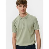 Koton Collared T-Shirt Buttoned Textured Short Sleeve Piping cene