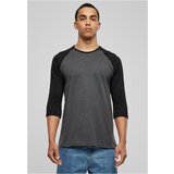 Urban Classics Contrasting 3/4 sleeve raglan t-shirt cha/blk | shoptok.hr