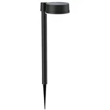 Solarna svetilka s talno konico Vynce okrogla (Do x Š x V: 14,2 x 11,2 x 54 cm, Črna)