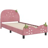  za djecu s uzglavljem Ružičasta 90 x 190 cm Baršun | shoptok.hr