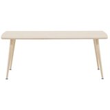 Venture Home Plaza klub stolić 120 &amp;times; 70 cm, izbijeljeni (whitewash) Slike
