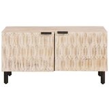  Klubska miza Bela 80 x 50 x 40 cm Masiven les manga, (5000107332) | Shoptok.si