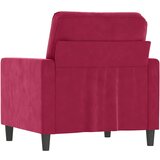  Fotelja crvena boja vina 60 cm baršunasta | Eponuda.com