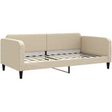  Dnevni krevet na razvlačenje krem 100 x 200 cm od tkanine | shoptok.hr