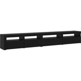  Set TV komoda S LED lampica 3 pcs Crni hrast 270 x 35 x 40 cm | shoptok.hr