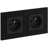 Legrand dvostruka kućna utičnica 250V/16A niloe step crna Cene