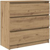  Komoda boja hrasta artisan 80x35x76 cm konstruirano drvo | shoptok.hr