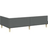  Kutni okvir kreveta Tamno siva 100 x 200 cm tkanina | shoptok.hr