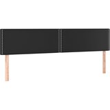 Maison Chic Posteljno vzglavje - Vzglavna omarica 2 kosa črno 80x5x78/88 cm umetno usnje, (22077400) Cene