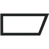  Nosači polica za Lavabo - Umivaonik 2 kom crni trapezni čelični | shoptok.hr