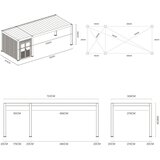 Gardenson Nadstrešek Za Avto Pergoline, Antracit, 3x7,2m | Shoptok.si