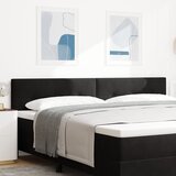 vidaXL Glava postelje S pritrdilnimi gumbi Črna 200 cm Velur | Shoptok.si