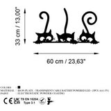 WALLXPERT Dekorativni metalni zidni pribor Cats 967 | ePonuda.com
