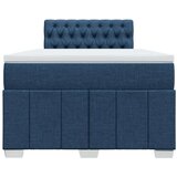 vidaXL Krevet s oprugama i madracem plavi 120 x 190 cm od tkanine | shoptok.hr