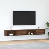 vidaXL TV omarica 2 kosi rjavi hrast 100x31x25,5 cm inženirski les Cene