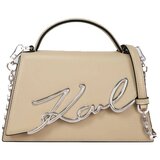 Karl Lagerfeld Torbe SIGNATURE 2.0 MD CROSSBODY Bež Cene