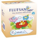 Flufsan podmetač za bebe 60x60cm 10 komada Cene