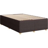 vidaXL Box spring postelja z vzmetnico temno rjava 120x190 cm blago, (21304553) | Shoptok.si