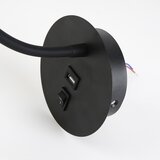  Brilagi - LED fleksibilna zidna lampa sa USB portom MAYA LED/3W/230V crna | Eponuda.com