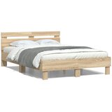  Krevetna konstrukcija Sonoma 137 x 190 cm Konstruirano drvo | shoptok.hr