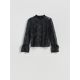 Reserved Čipkasta bluza - crno | shoptok.hr