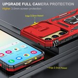 SUNSKY Hybrid Armor ovitek za Samsung A35 / A55, Rdeč | Shoptok.si
