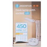 Aigostar LED prigušiva stolna lampa sa utičnicama i USB portom LED/4,6W/230V bela | Eponuda.com