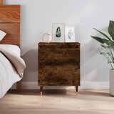  The Living Store Nočna omarica dimljen hrast 40x35x50 cm inženirski les - Nočna Omarica, (21454652) | Shoptok.si