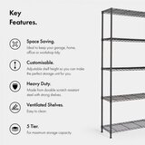Vonhaus 5-stopenjski žični regal | Shoptok.si