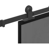  Klizna vrata s priborom 76 x 205 cm kaljeno staklo i aluminij | shoptok.hr
