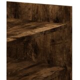 vidaXL Klubska mizica dimljeni hrast 100x50x50 cm inženirski les | Shoptok.si